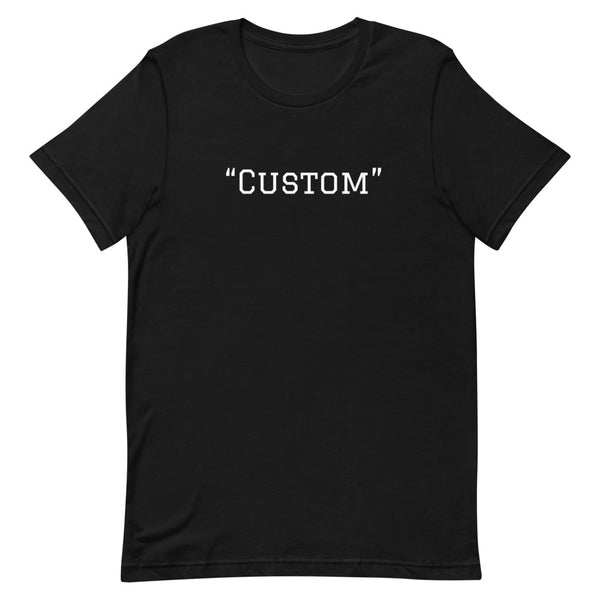 Customer can customize   unisex t-shirt