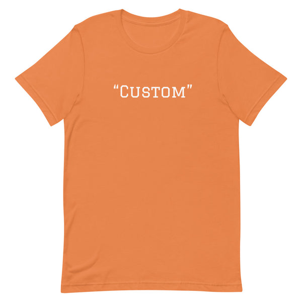 Customer can customize   unisex t-shirt