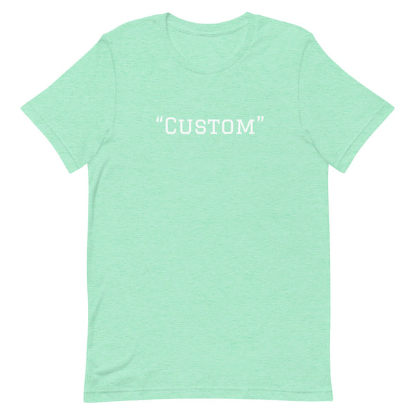 Customer can customize   unisex t-shirt