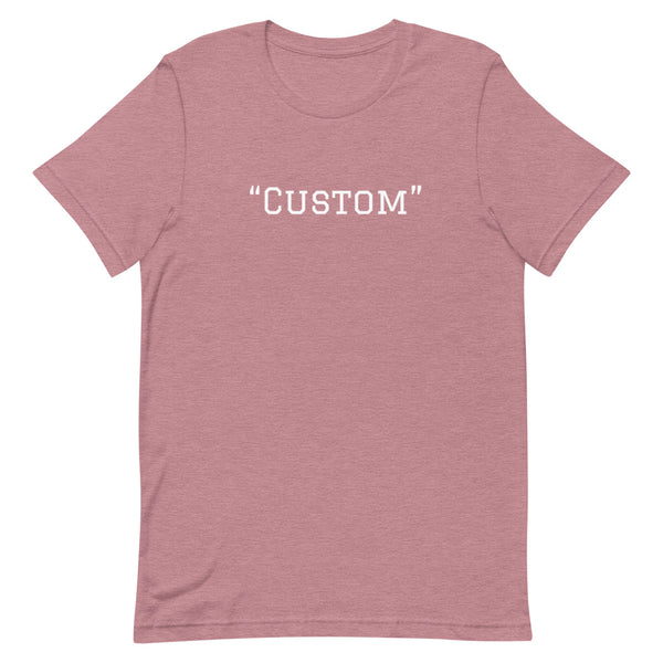 Customer can customize   unisex t-shirt