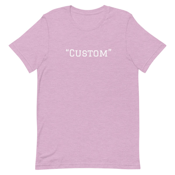 Customer can customize   unisex t-shirt