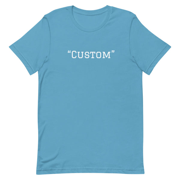 Customer can customize   unisex t-shirt