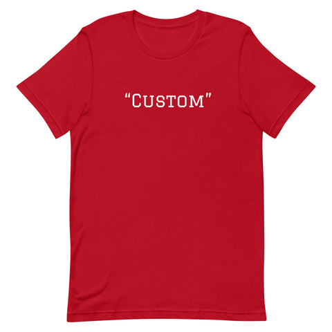 Customer can customize   unisex t-shirt